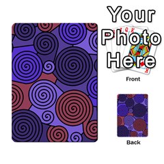 Blue And Red Hypnoses  Multi-purpose Cards (rectangle)  by Valentinaart