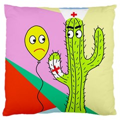 Health Insurance  Large Flano Cushion Case (two Sides) by Valentinaart