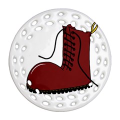 Boot Ornament (round Filigree)  by Valentinaart