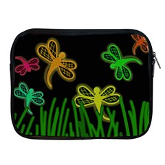 Neon Dragonflies Apple Ipad 2/3/4 Zipper Cases by Valentinaart