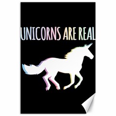 Unicorns Are Real Canvas 24  X 36  by TanyaDraws