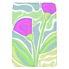 Purple Flowers Flap Covers (s)  by Valentinaart