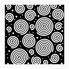 Black And White Hypnoses Medium Glasses Cloth (2-side)