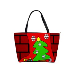 Christmas Sock Shoulder Handbags by Valentinaart