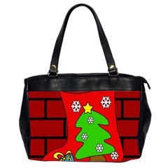 Christmas Sock Office Handbags (2 Sides)  by Valentinaart
