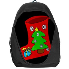 Christmas Sock Backpack Bag by Valentinaart