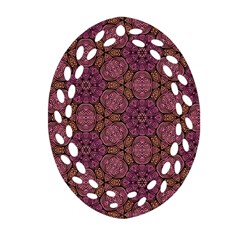 Fuchsia Abstract Shell Pattern Ornament (oval Filigree)  by TanyaDraws