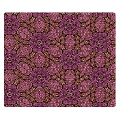 Fuchsia Abstract Shell Pattern Double Sided Flano Blanket (small)  by TanyaDraws