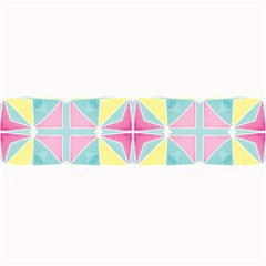 Pastel Block Tiles Pattern Large Bar Mats