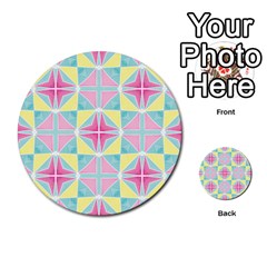 Pastel Block Tiles Pattern Multi-purpose Cards (round)  by TanyaDraws