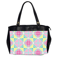 Pastel Block Tiles Pattern Office Handbags (2 Sides)  by TanyaDraws