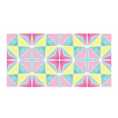 Pastel Block Tiles Pattern Satin Wrap