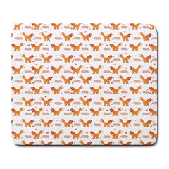 Fox And Laurel Pattern Large Mousepads by TanyaDraws