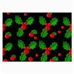Christmas berries pattern  Large Glasses Cloth Front