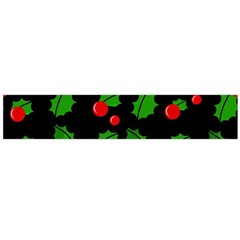 Christmas Berries Pattern  Flano Scarf (large) by Valentinaart