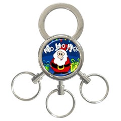 Santa Claus  3-ring Key Chains by Valentinaart