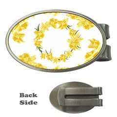 Daffodils Illustration  Money Clips (oval)  by vanessagf