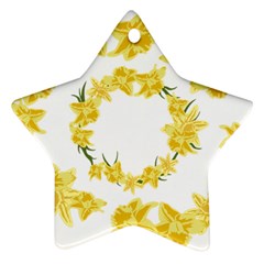 Daffodils Illustration  Star Ornament (two Sides)  by vanessagf