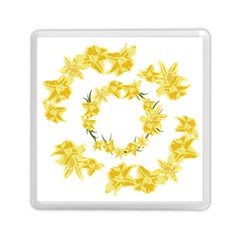 Daffodils Illustration  Memory Card Reader (square)  by vanessagf