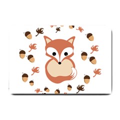 Fox In Autumn Small Doormat  by vanessagf