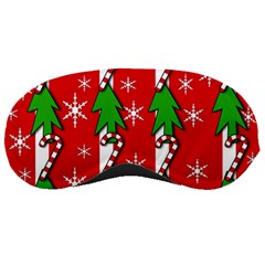 Christmas Tree Pattern - Red Sleeping Masks by Valentinaart