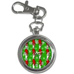 Christmas pattern - green Key Chain Watches Front