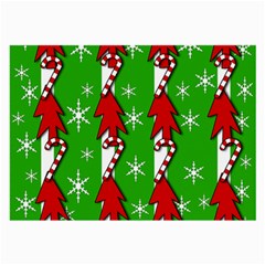 Christmas Pattern - Green Large Glasses Cloth