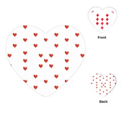 Cute Hearts Motif Pattern Playing Cards (heart)  by dflcprints