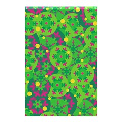 Christmas Decor - Green Shower Curtain 48  X 72  (small)  by Valentinaart