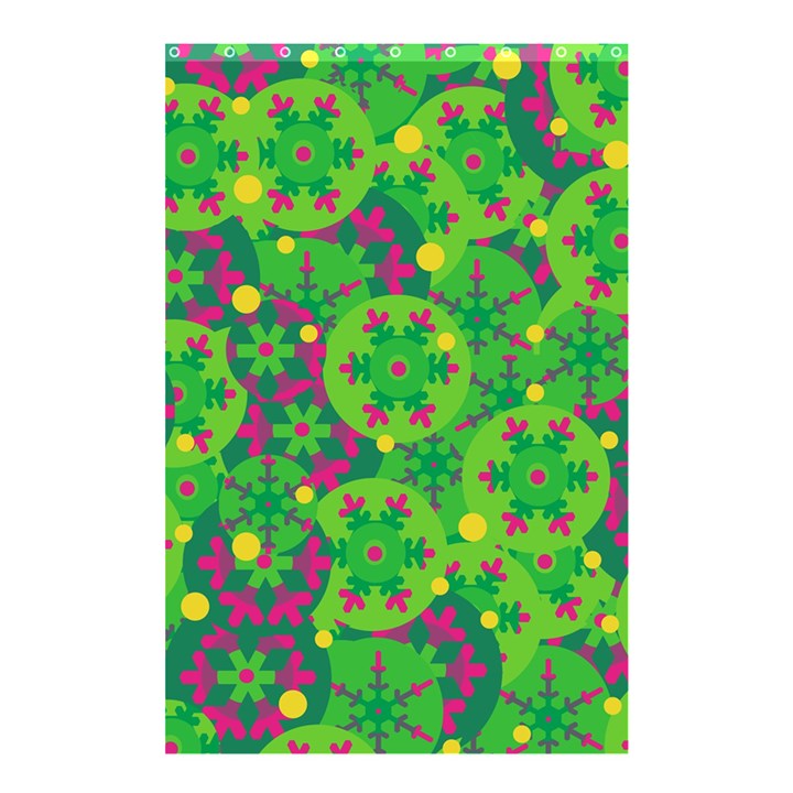 Christmas decor - green Shower Curtain 48  x 72  (Small) 