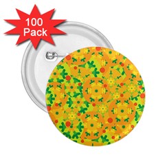Christmas Decor - Yellow 2 25  Buttons (100 Pack) 
