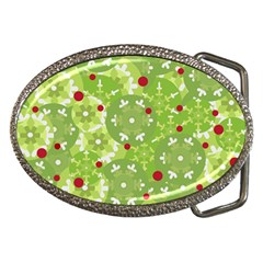 Green Christmas Decor Belt Buckles by Valentinaart