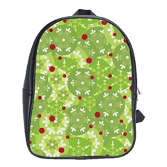 Green Christmas Decor School Bags (xl)  by Valentinaart