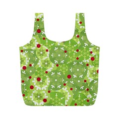 Green Christmas Decor Full Print Recycle Bags (m)  by Valentinaart