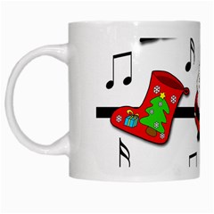 Christmas Song White Mugs by Valentinaart