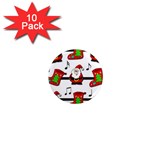 Christmas song 1  Mini Magnet (10 pack)  Front