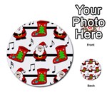 Christmas song Multi-purpose Cards (Round)  Back 11