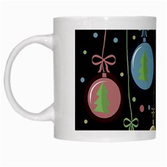 Christmas Balls - Pastel White Mugs by Valentinaart