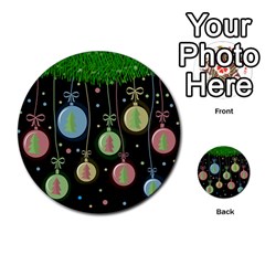 Christmas Balls - Pastel Multi-purpose Cards (round)  by Valentinaart