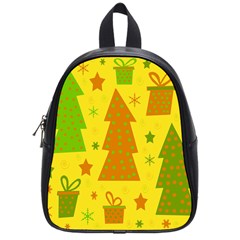 Christmas Design - Yellow School Bags (small) 