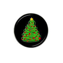 Christmas Tree Hat Clip Ball Marker by Valentinaart