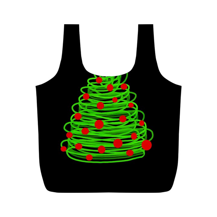 Christmas tree Full Print Recycle Bags (M) 