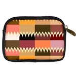 Chevrons in squares                                                                                                 	Digital Camera Leather Case Back