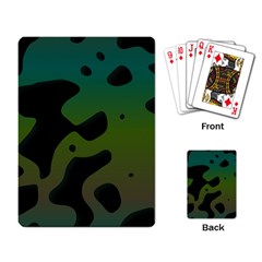 Black Spots On A Gradient Background                                                                                                  			playing Cards Single Design by LalyLauraFLM