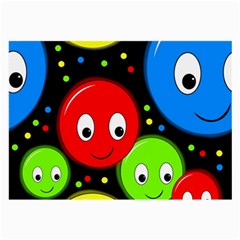 Smiley Faces Pattern Large Glasses Cloth (2-side)