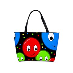 Smiley Faces Pattern Shoulder Handbags by Valentinaart