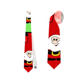 Christmas pattern - green and red Neckties (One Side) 