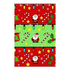 Christmas pattern - green and red Shower Curtain 48  x 72  (Small) 