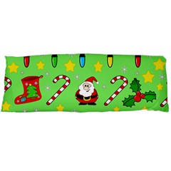 Christmas pattern - green and red Body Pillow Case (Dakimakura)