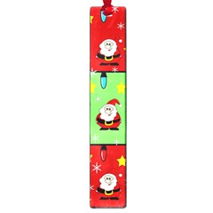 Christmas pattern - green and red Large Book Marks